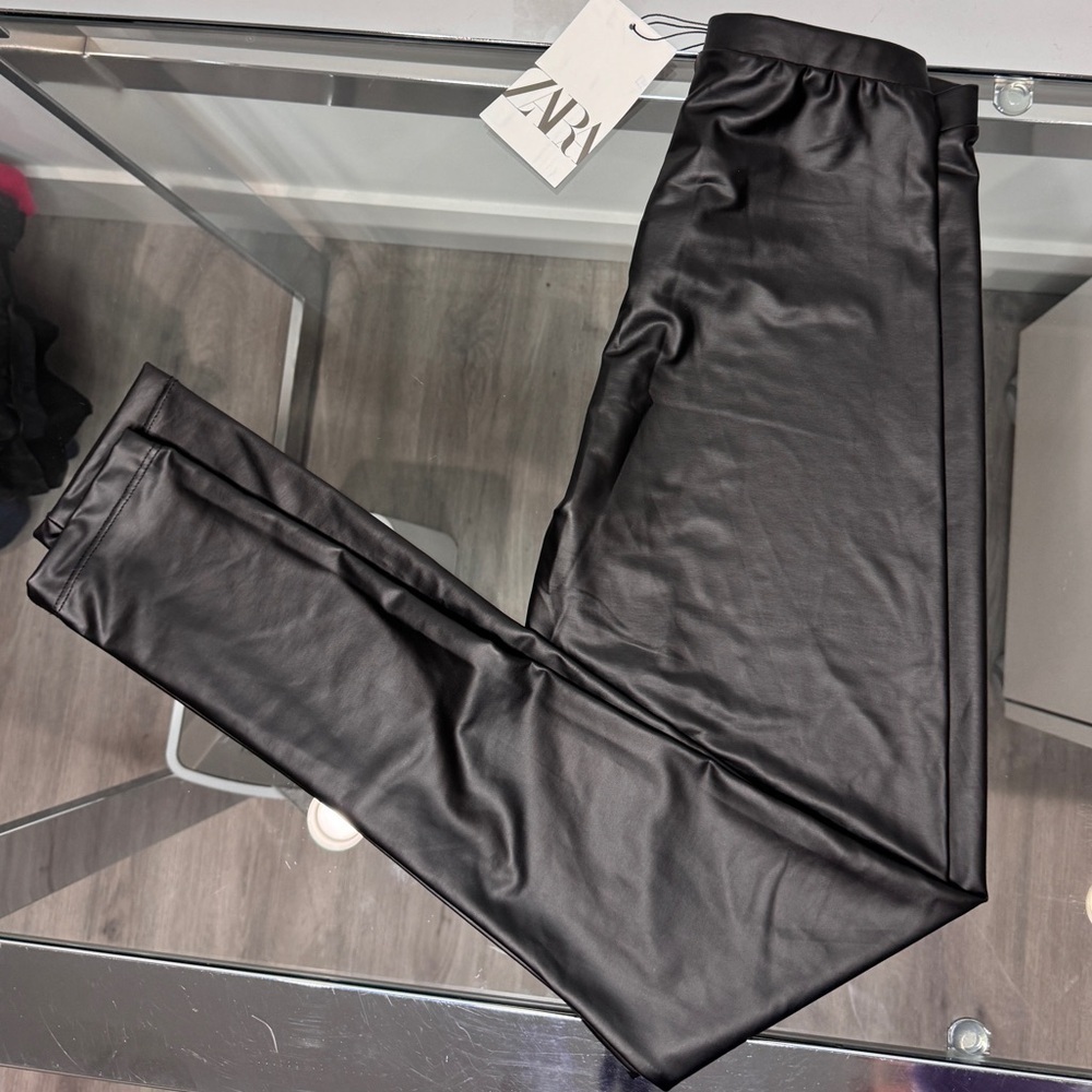 Zara Faux Leather Kids Leggings (13-14yrs)